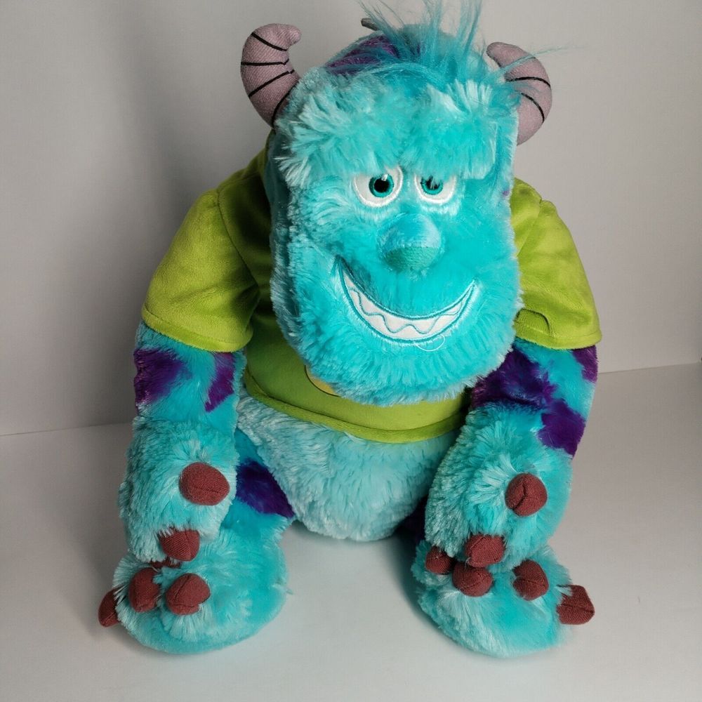 Disney Pixar Monsters Inc University Sulley Oozma Kappa Green OK Shirt 14" Plush